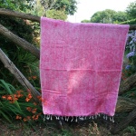 Tibetaanse omslagdoek / sjaal, licht roze